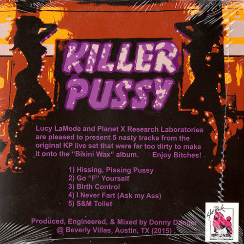 Killer Pussy Hardcore Pussy CD Backside