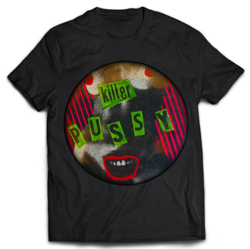 Killer Pussy Band Button Image Shirt for Sale